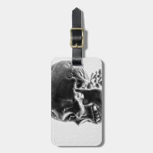 X線スカル ラゲッジタグ (正面縦)