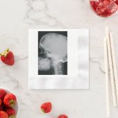 X線スカル 縁ありカクテルナプキン (インサイチュ)