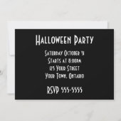 X線スケルトンアームズブラック&ホワイト 招待状 (裏面)