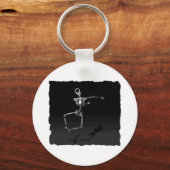 X線スケルトンジョイLEAP B&W キーホルダー (正面)