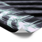 X線スケルトンドリルオリジナルの色 ポスター (角)