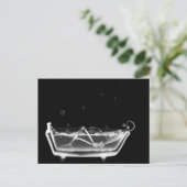 X線スケルトンB&Wバスタイム ポストカード (スタンド正面)