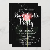 X線スパークルフラワーバチェロレッテ 招待状 (正面/裏面)