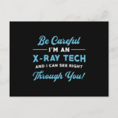 X線テックX線の放射線科医 ポストカード (正面)