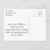 X線ハート インビテーションポストカード (裏面)