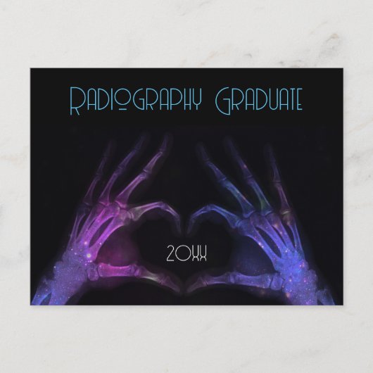 X線ハート インビテーションポストカード (正面)