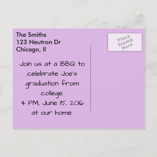 X線パーソナライズされた指「X線撮影院生」 案内ポストカード (裏面)