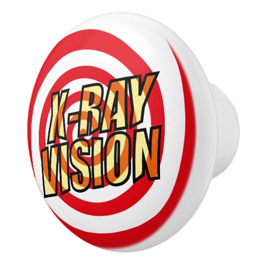 X線ビジョンおもしろいレトロ漫画ブックアーポップ・アートのト セラミックノブ (右)