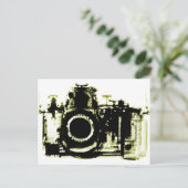 X線ビジョンカメラ黒黄 ポストカード (スタンド正面)