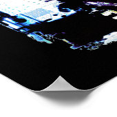 X線ビジョンカメラ – オリジナル青 ポスター (角)