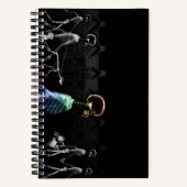 X線ビジョンスケルトンシティシーンノートブック ノートブック (正面)