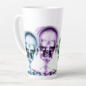 X線ビジョンスケルトンミュージックスカルヘッドフォン カフェラテマグ (左アングル)