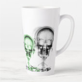 X線ビジョンスケルトンミュージックスカルヘッドフォン カフェラテマグ (右)