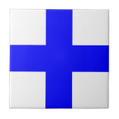 X線ブルークロス タイル (正面)