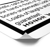 X線メガネ、ヴィンテージおもしろい漫画イラストレーション ポスター (角)