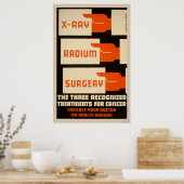 X線ラジウム手術ヴィンテージWPAポスター ポスター (キッチン)