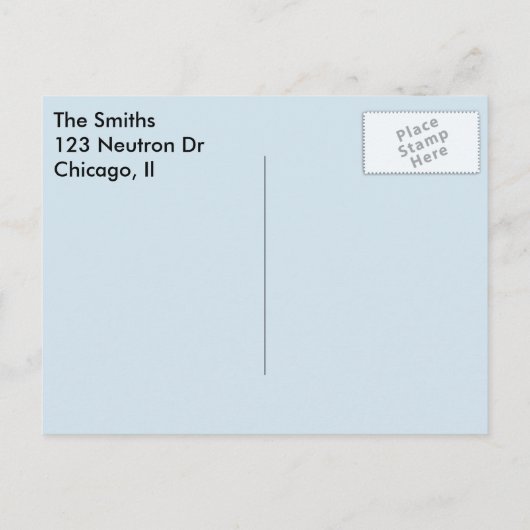 「X線写真大学院」指でハート 案内ポストカード (裏面)