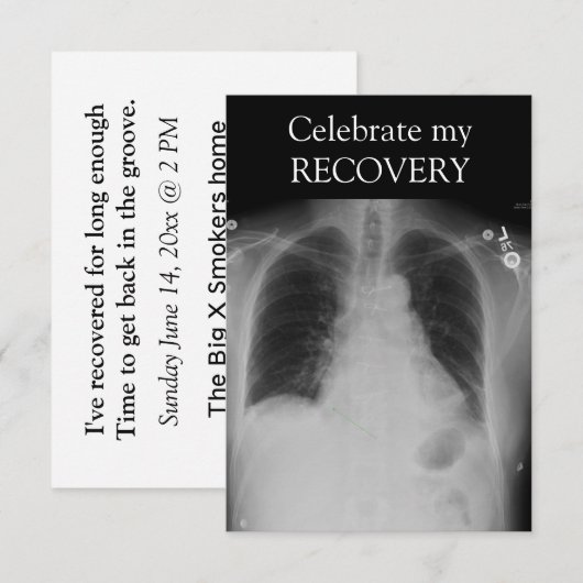 X線回復の招待 招待状 (正面/裏面)