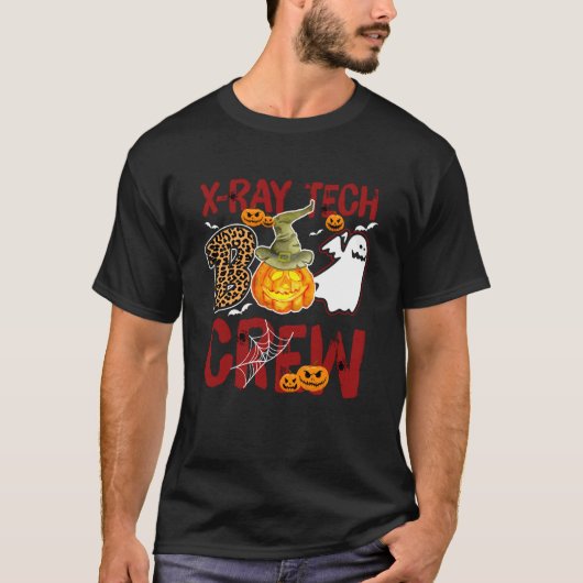X線技師の仲間たち ハロウィン X線技師 マッチ Tシャツ (正面)