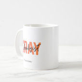 X線技師の名前入りギフト コーヒーマグカップ (正面左)