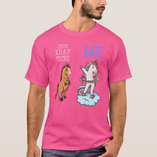 X線技師ユニコーン放射線技師 Tシャツ (正面)