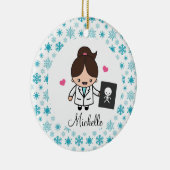 X線技師X線技術放射線技師 セラミックオーナメント (右)