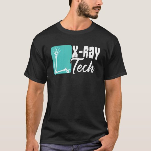 X線技術スケルトン放射線技師X線 Tシャツ (正面)