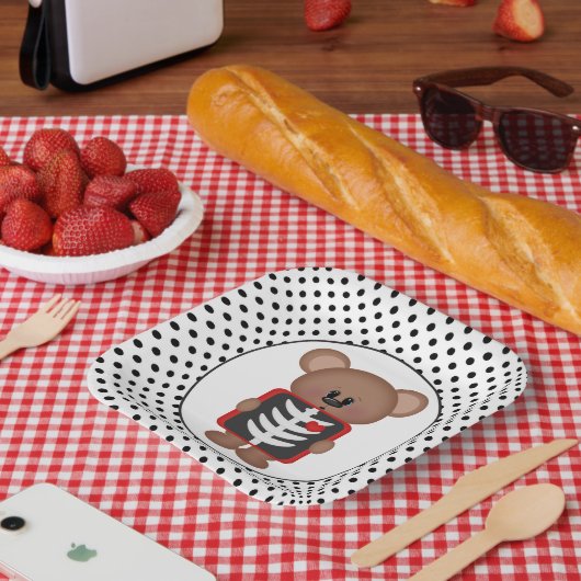 X線技術パーティー紙プレート ペーパープレート (ピクニック)