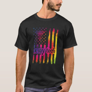 X線技術者米国旗X線技術 Tシャツ