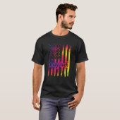 X線技術者米国旗X線技術 Tシャツ (正面フル)