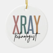 X線技術X線技術数々の者色の贈り物 セラミックオーナメント (正面)