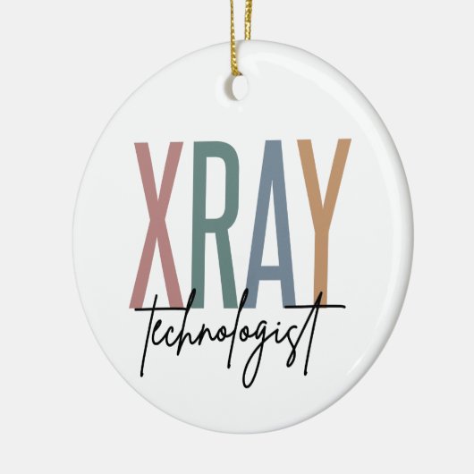 X線技術X線技術数々の者色の贈り物 セラミックオーナメント (左)