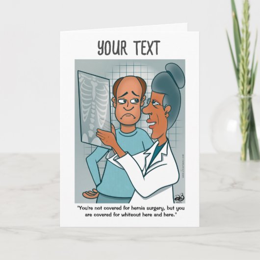 X線折り畳みグリーティングカード カード (正面)