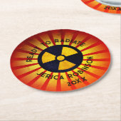 X線撮影の準備完了 ラウンドペーパーコースター (アングル)