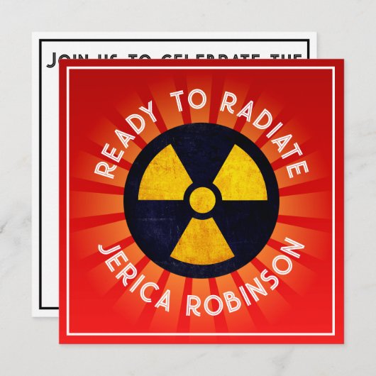 X線撮影の準備完了 招待状 (正面/裏面)