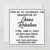 X線撮影の準備完了 招待状 (裏面)