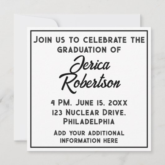 X線撮影の準備完了 招待状 (裏面)