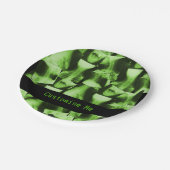 X線放射放射性グリーン ペーパープレート (アングル)