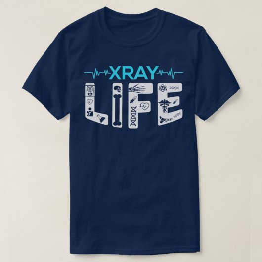 X線放射線科アシスタント・テックギフト Tシャツ (デザイン正面)