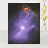 X線望遠鏡ゴースト宇宙手 カード (黄色い花)