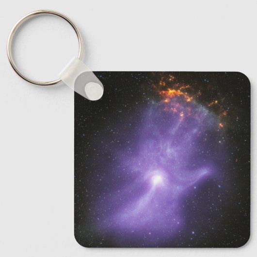 X線望遠鏡ゴースト宇宙手 キーホルダー (正面)