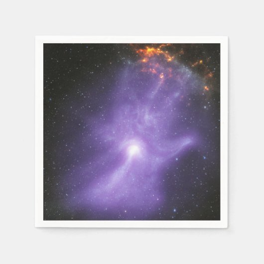 X線望遠鏡ゴースト宇宙手 スタンダードカクテルナプキン (正面)