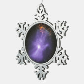 X線望遠鏡ゴースト宇宙手 スノーフレークピューターオーナメント (右)