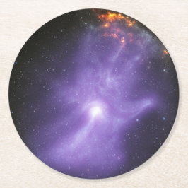 X線望遠鏡ゴースト宇宙手 ラウンドペーパーコースター