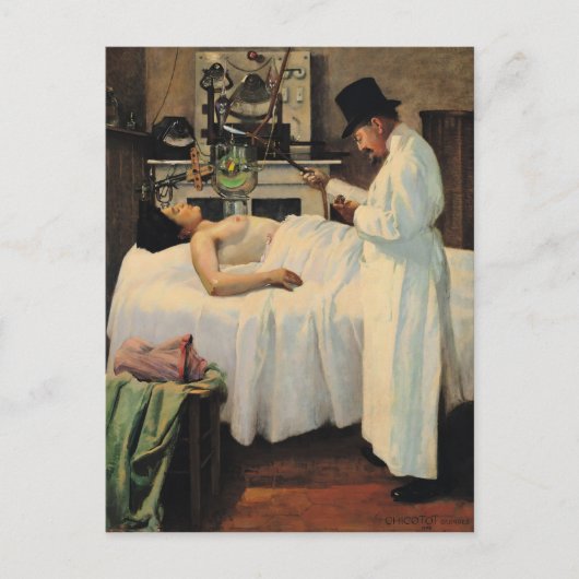 X線治療の最初の試み ポストカード (正面)