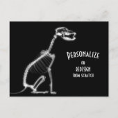 X線犬 – B&W ポストカード (正面)