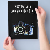 X線視覚カメラ - オリジナルブルー チラシ (手)