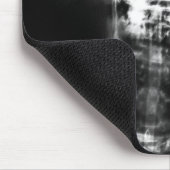 X線音楽骨組灰色の黒い及び白 マウスパッド (コーナー)