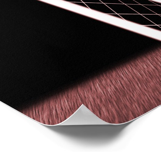 X線骨格サッカーゴアリーレッド ポスター (角)