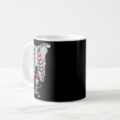X線骨格妊娠おもしろい コーヒーマグカップ (正面左)